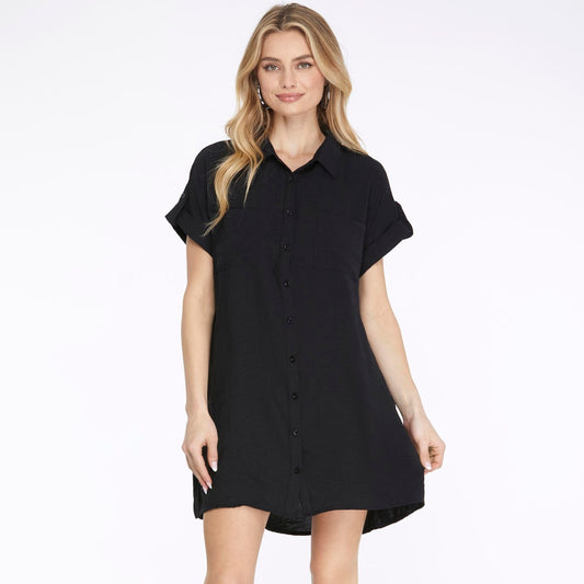 Black Shirt Dress