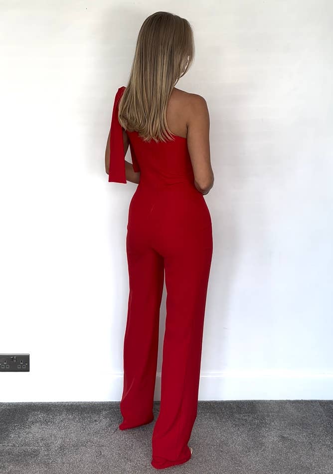 Gracie Red Jumpsuit