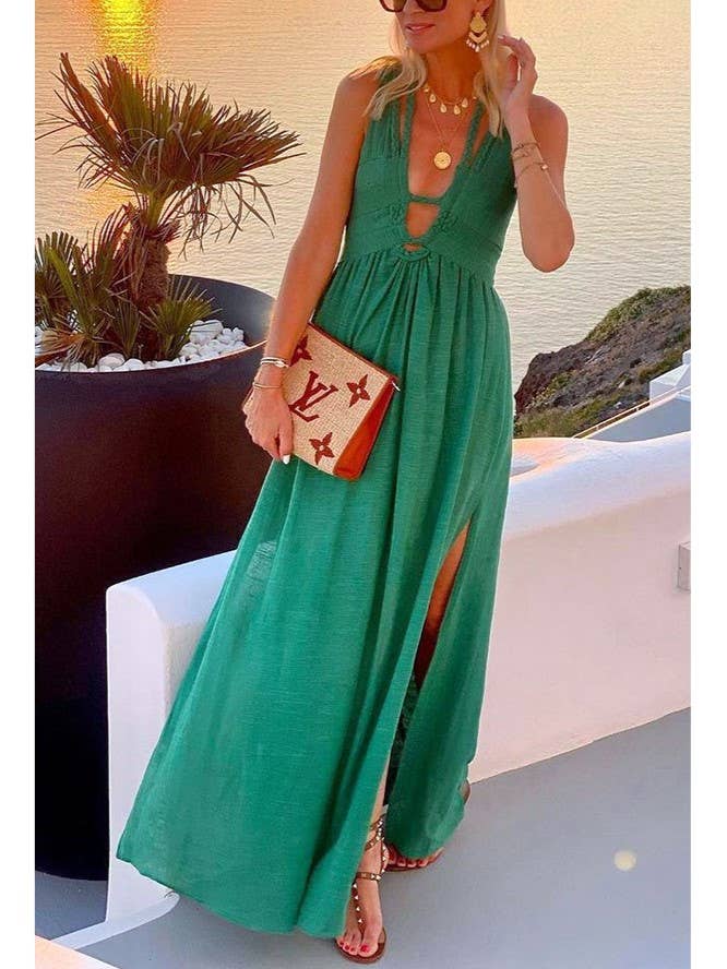 Resort Dress: Green