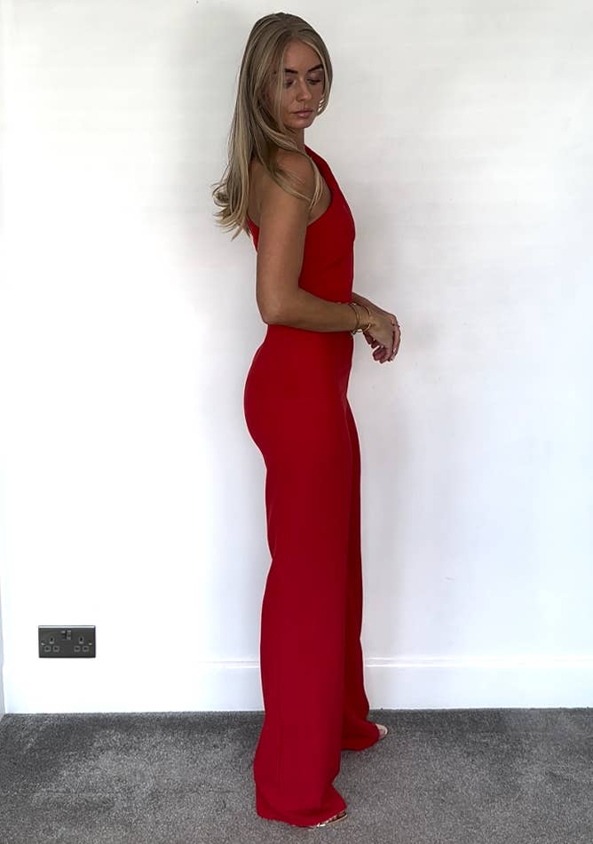 Gracie Red Jumpsuit