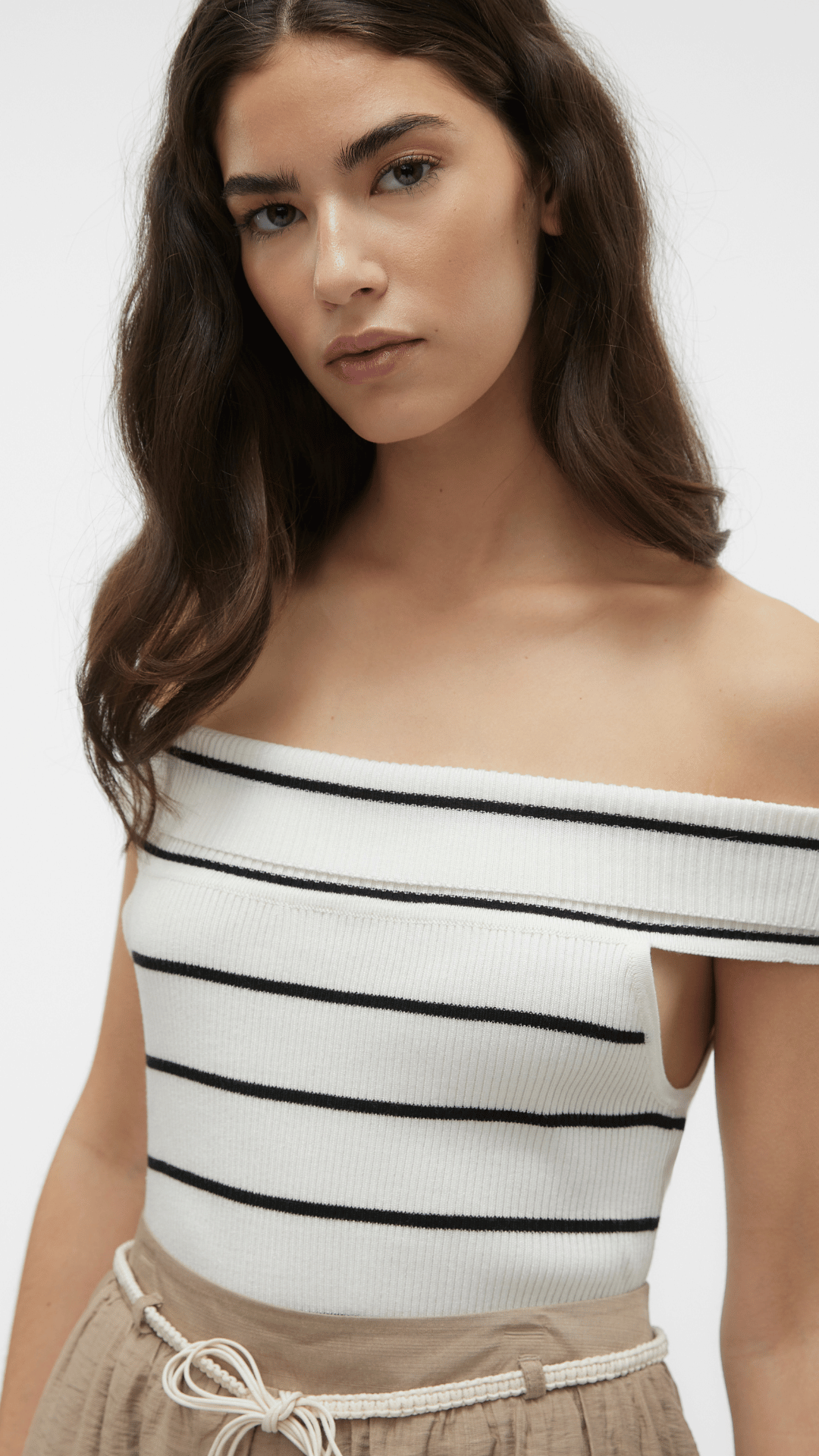 Off the Shoulder Striped Top