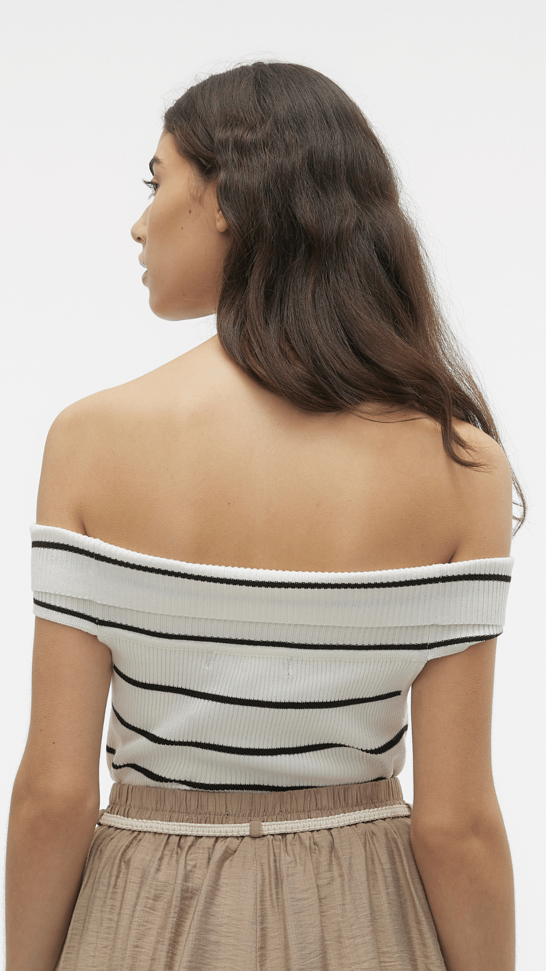 Off the Shoulder Striped Top