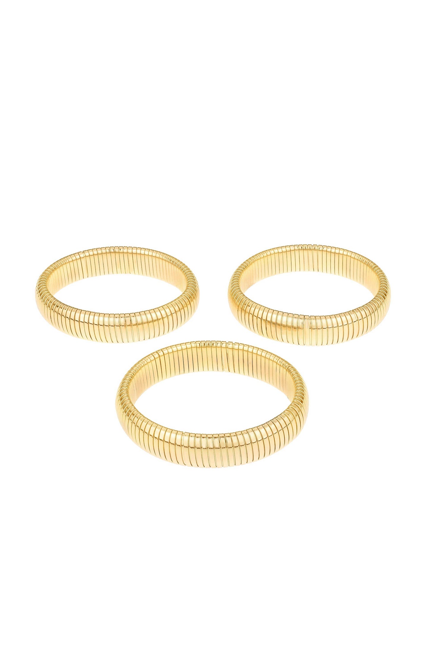 Golden Hour Stretch Bracelet Set: Gold Tone / One Size