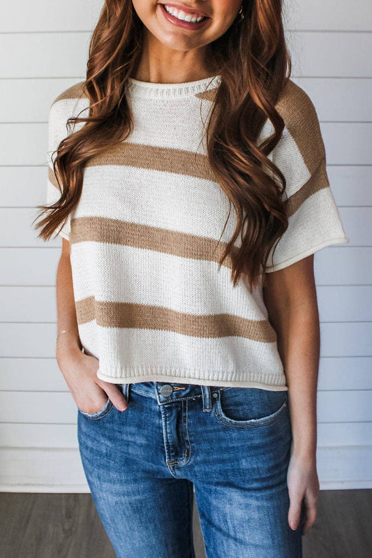 Rochelle Striped Knitted Top