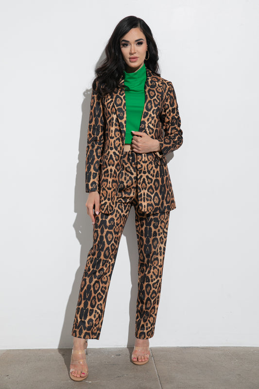 Leopard Print Trousers