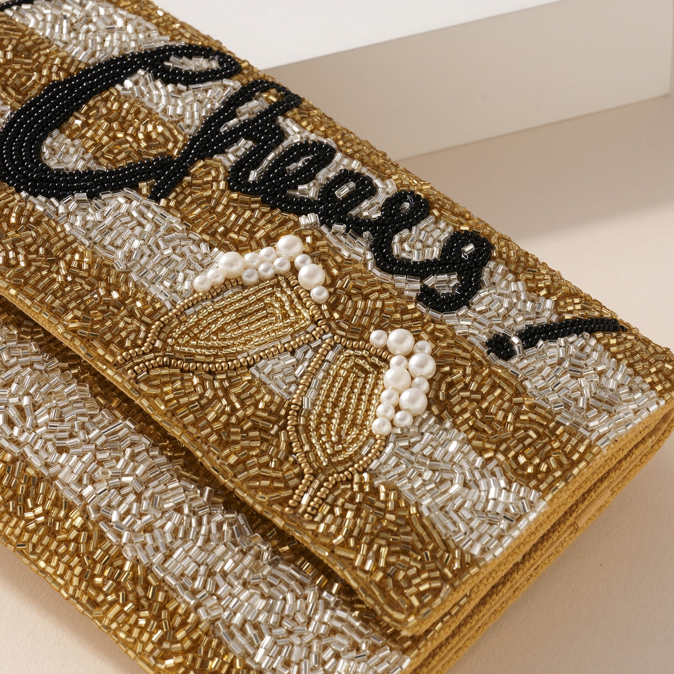 Cheers Champagne Beads Clutch Bag