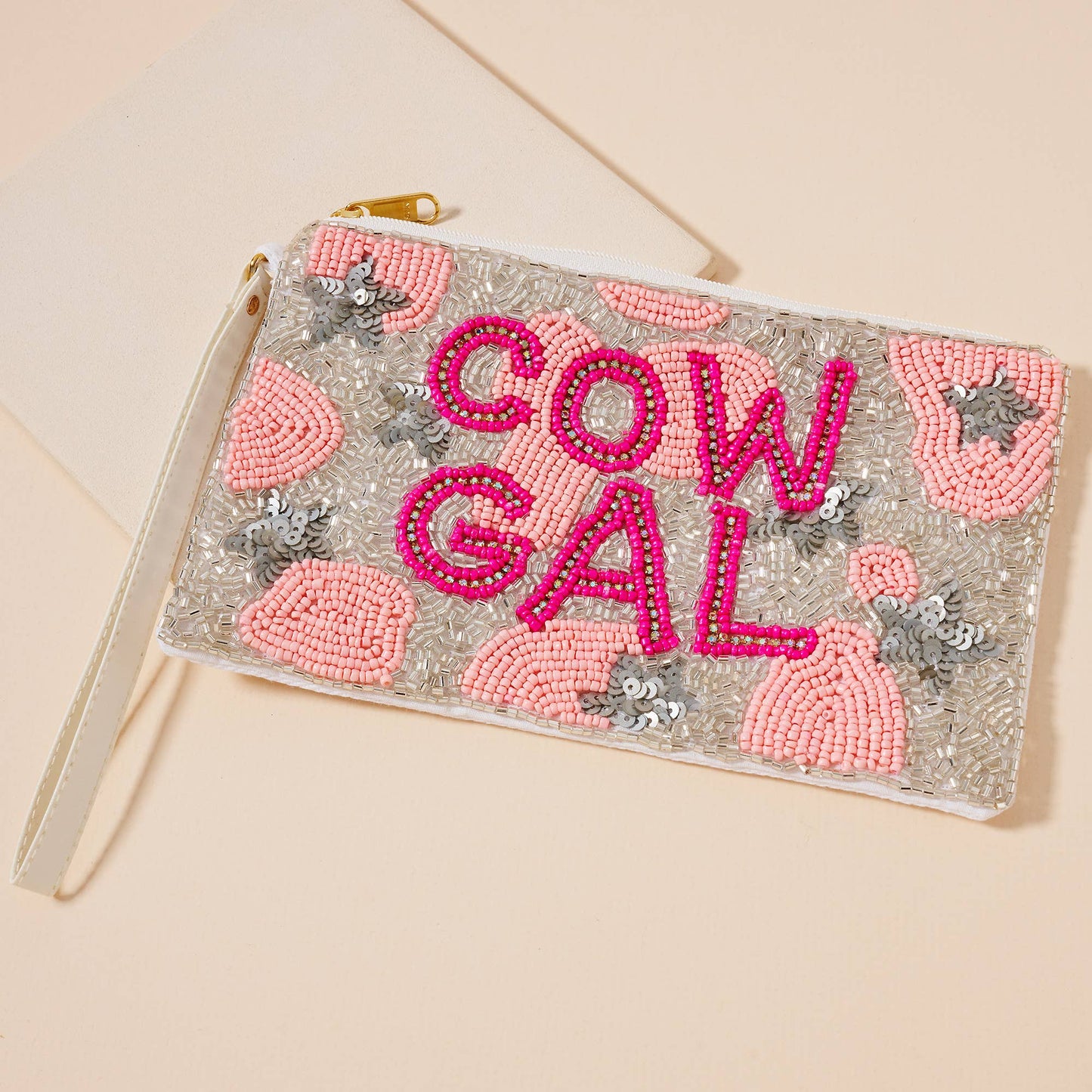 COWGAL Beaded Coin Purse