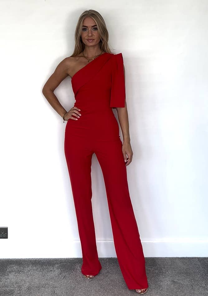 Gracie Red Jumpsuit